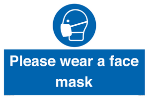 Please wear a face mask